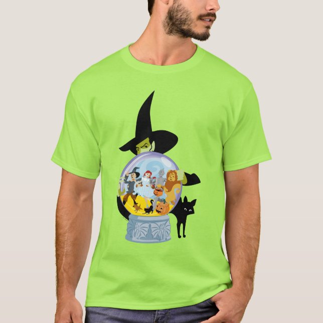 Camiseta Halloween de la bruja malvada Crystal Ball (Anverso)