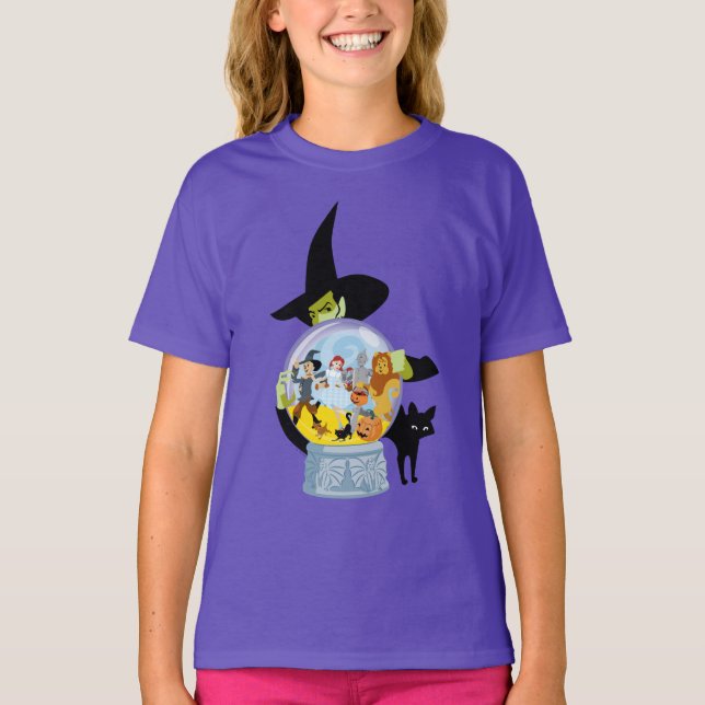 Camiseta Halloween de la bruja malvada Crystal Ball (Anverso)