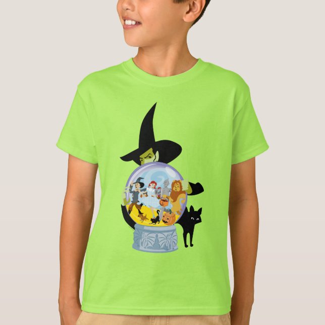 Camiseta Halloween de la bruja malvada Crystal Ball (Anverso)