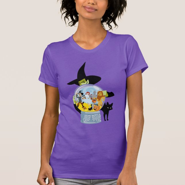 Camiseta Halloween de la bruja malvada Crystal Ball (Anverso)