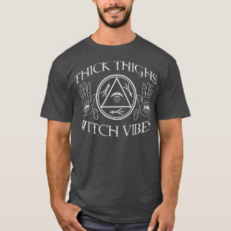 Camiseta Halloween de la brujería Crescent Moon Blackcraft