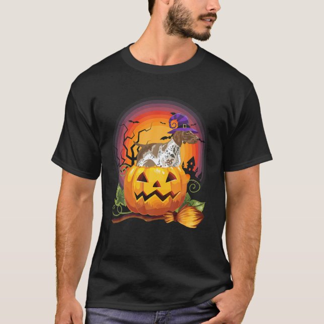 Camiseta Halloween de la Calabaza de Brujas de Puntero Alem (Anverso)