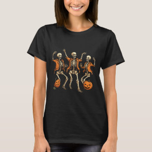 Camiseta Halloween de la Calabaza de Esqueletos