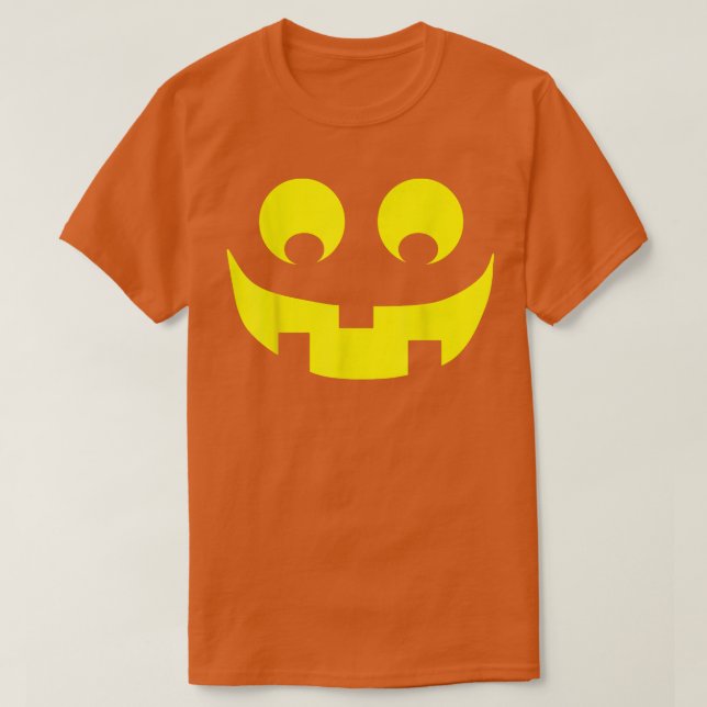 Camiseta Halloween de la calabaza de la linterna de Jack O' (Diseño del anverso)