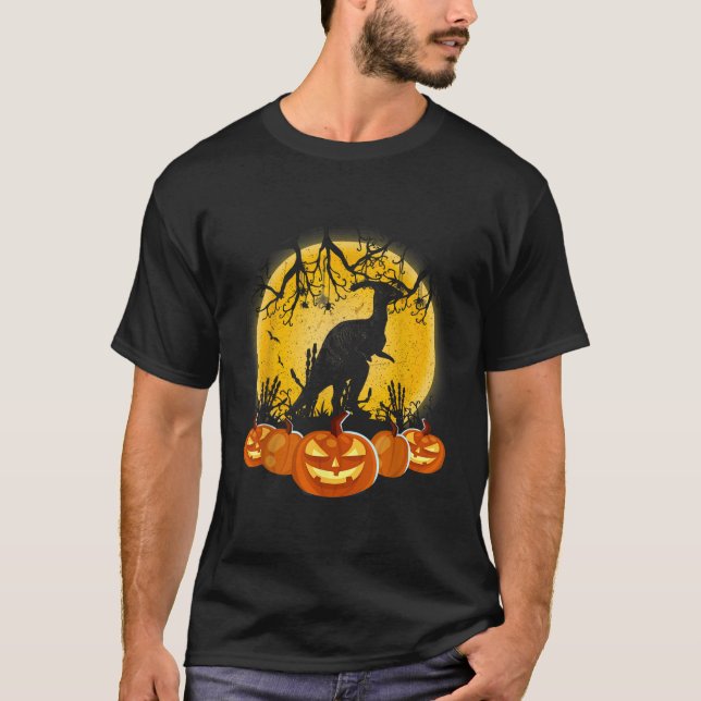 Camiseta Halloween de la Calabaza de Parasaurolophus (Anverso)