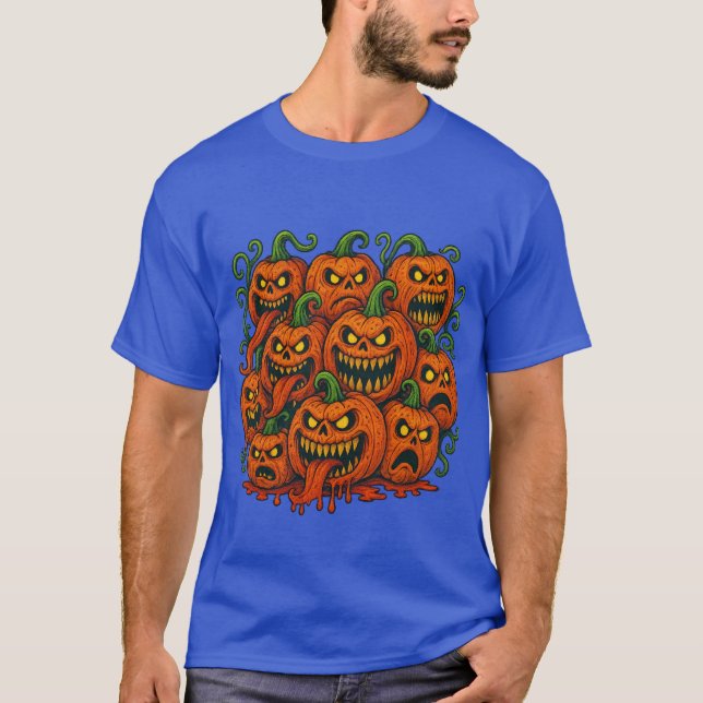 Camiseta Halloween de la Calabaza del Mal (Anverso)