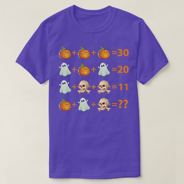 Camiseta Halloween de la Calabaza Fantasma Divertida de la  (Diseño del anverso)