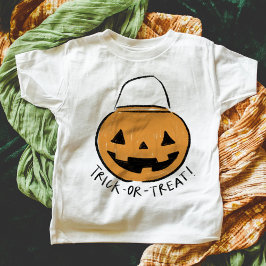 Camiseta Halloween de la Calabaza Retro Trick o Treth