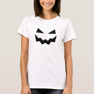 Camiseta Halloween de la cara de calabaza