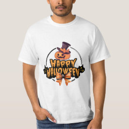 Camiseta Halloween de la cara de calabaza