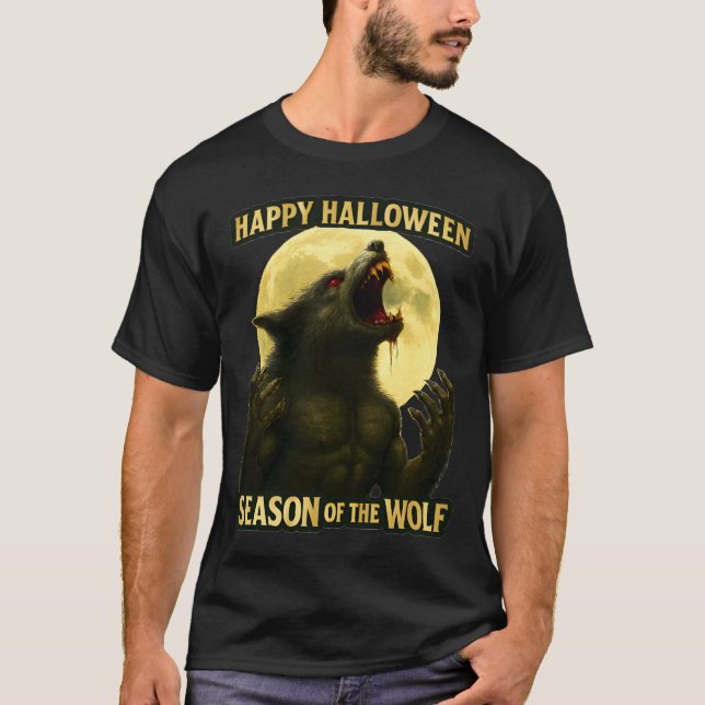 Camiseta Halloween de la época del lobo (Anverso)