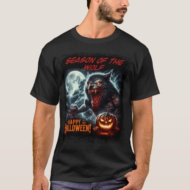 Camiseta Halloween de la época del lobo (Anverso)