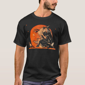 Camiseta Halloween De La Gran Bruja Y La Luna