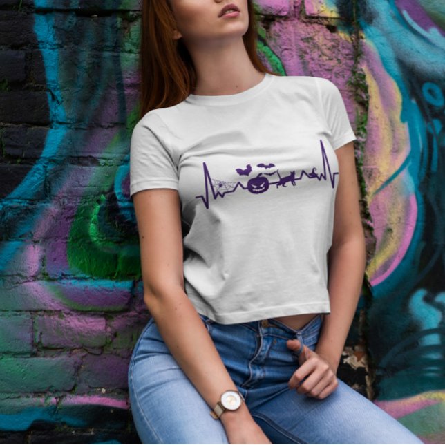 Camiseta Halloween de la Línea del Corazón (Subido por el creador)