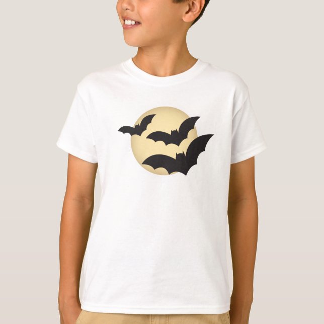 Camiseta Halloween de la Luna y los Bats (Anverso)