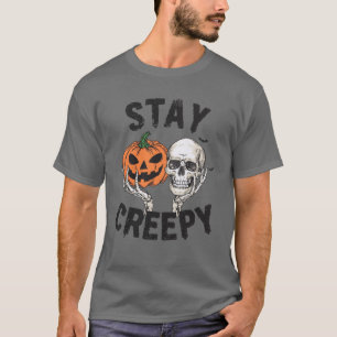 Camiseta Halloween de la Mano del Skeleton retro Stay Creep