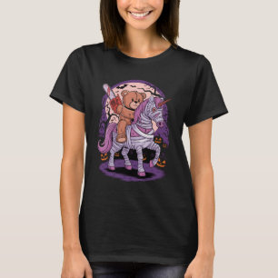 Camiseta Halloween de la momia unicornio del oso de Teddy