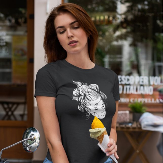 Camiseta Halloween de la mujer rota (Subido por el creador)