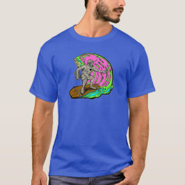Camiseta Halloween de la Mummy Surfing Fire