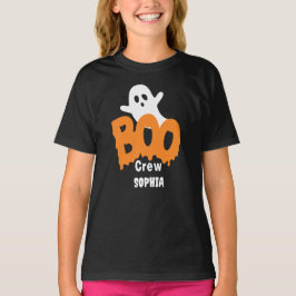 Camiseta Halloween de la tripulación de Boo personalizada