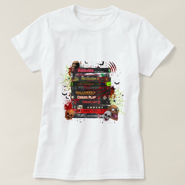 Camiseta halloween de libros (Diseño del anverso)