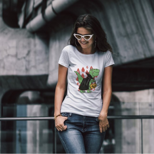 Camiseta Halloween de los dinosaurios de los vampiros de T  (Subido por el creador)