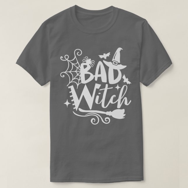 Camiseta Halloween de mala bruja divertida (Diseño del anverso)