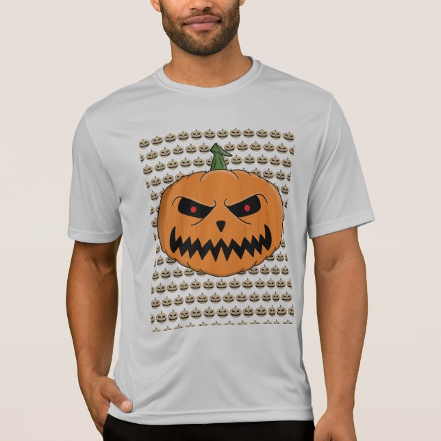 Camiseta Halloween de Menacing Jack O'Lantern (Anverso)