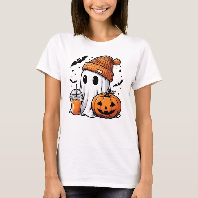 Camiseta Halloween de mujeres fantasma (Anverso)