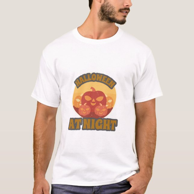 Camiseta Halloween de Noche (Anverso)
