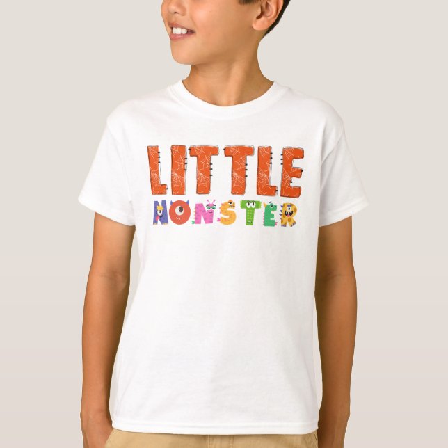 Camiseta Halloween de pequeños monstruos divertidos (Anverso)