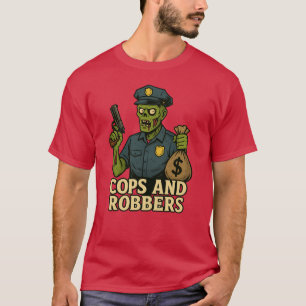 Camiseta Halloween de policías y ladrones