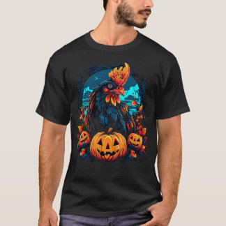 Camiseta Halloween de pollo