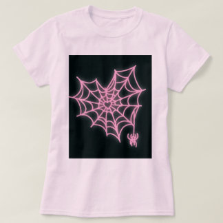 Camiseta Halloween de Spiderweb para el corazón ro