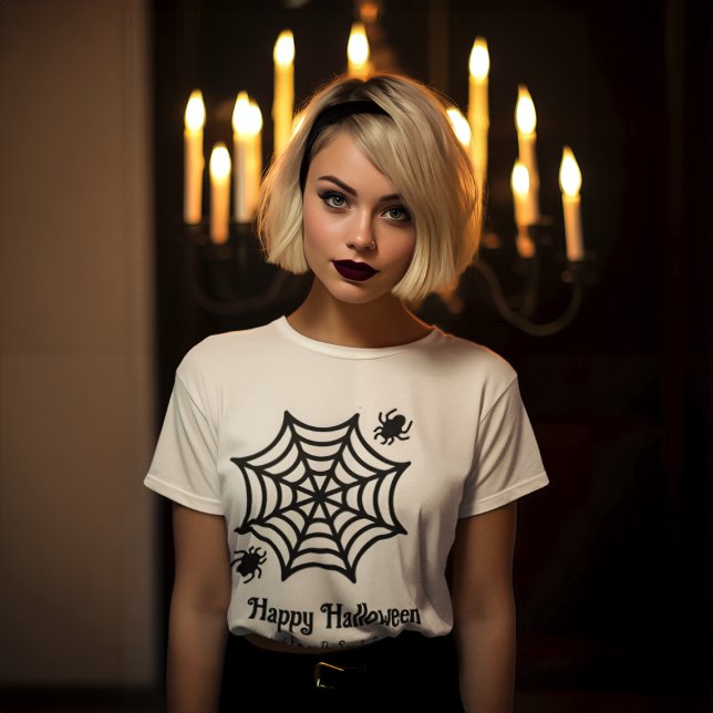Camiseta Halloween de Spiderweb personalizado (Subido por el creador)