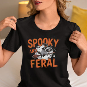 Camiseta Halloween de Spooky Feral Raccoon