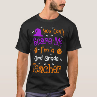 Camiseta Halloween de tercer grado no puedes asustarme