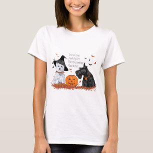Camiseta Halloween de Terrier Escocés y West Highland White