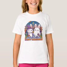 Camiseta Halloween de Trick-or-Treat Bunnies - Cor