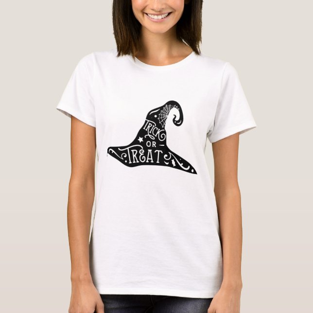 Camiseta Halloween de truco o truco (Anverso)