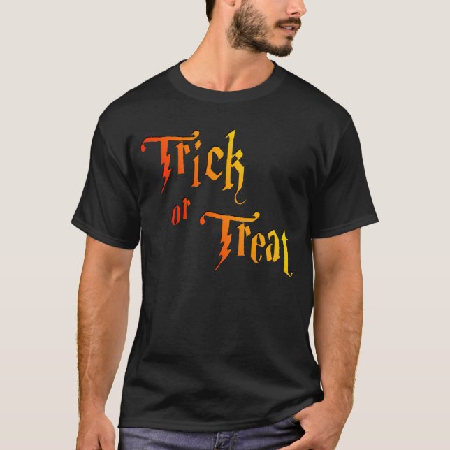 Camiseta Halloween de truco o truco (Anverso)