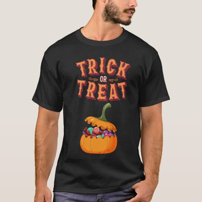Camiseta Halloween de truco o truco de Guay (Anverso)