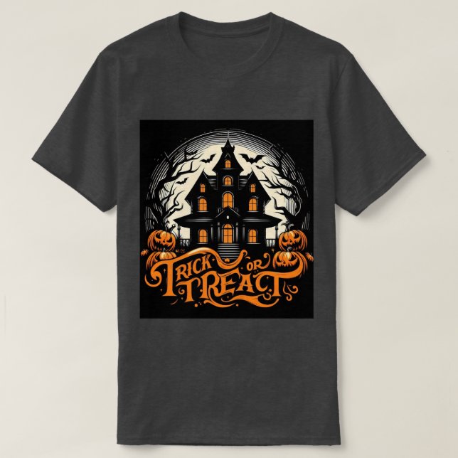 Camiseta Halloween de truco o víbora2 (Diseño del anverso)