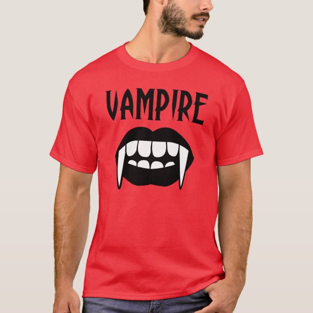 Camiseta Halloween de vampiros rojos fantasmales (Anverso)