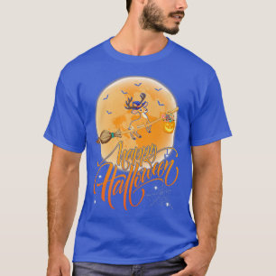 Camiseta Halloween de venado de venado con arma de fuego Mo