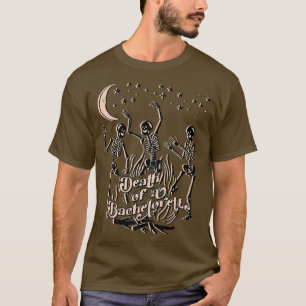 Camiseta Halloween Death Bachelorette Party Spooky Bride Or