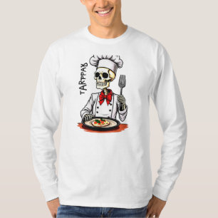 Camiseta Halloween del Chef de Bone Appetit Skeleton