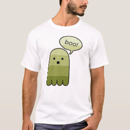 Camiseta Halloween del fantasma del boo verde oliva
