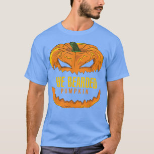 Camiseta Halloween del grupo familiar de calabaza con barba