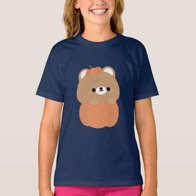 Camiseta Halloween del oso marrón (Anverso)